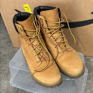 Timberland Tan Lace-Up Boots